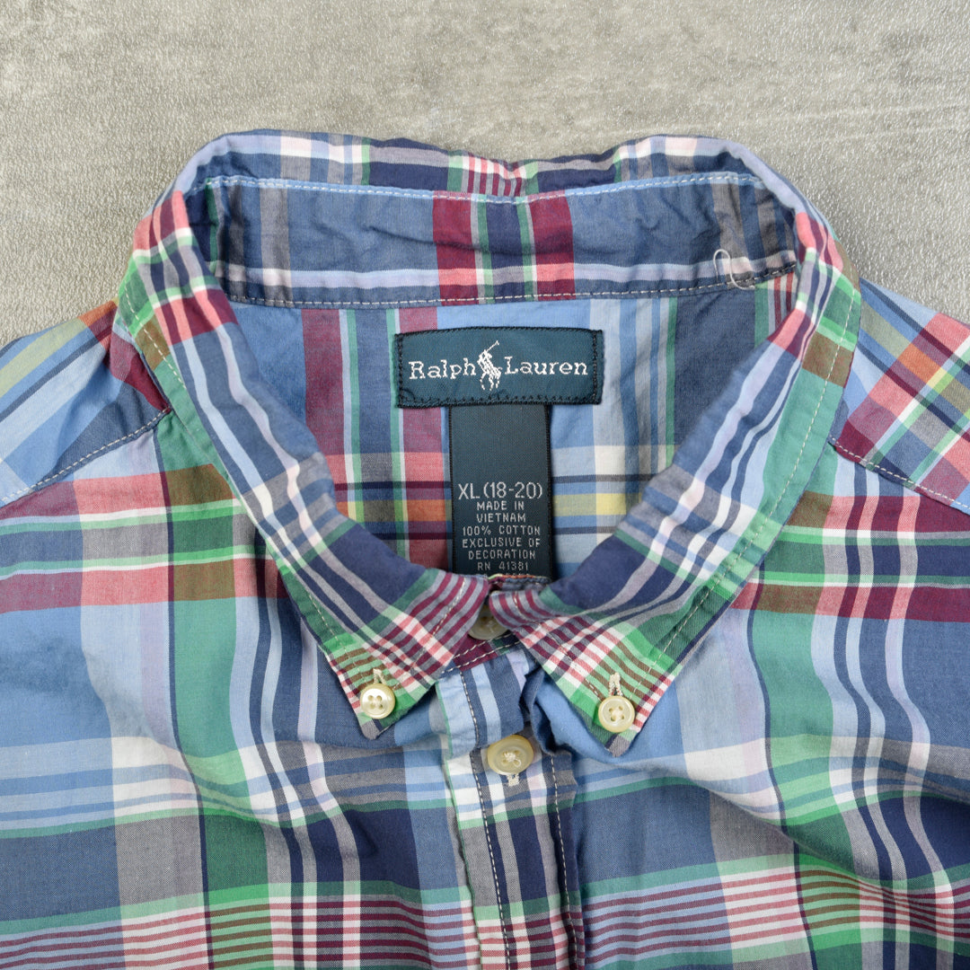 VINTAGE CHECKERED MULTICOLOR SHIRT - S/M