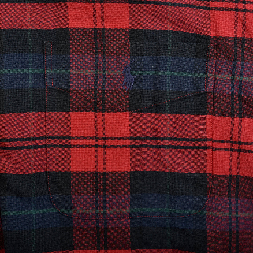 VINTAGE BIG SHIRT CHECKERED RED/BLUE - XL/XXL