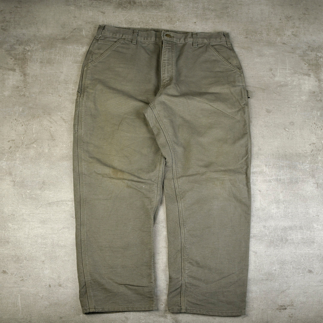 VINTAGE CARPENTER PANTS GREEN - 36X34