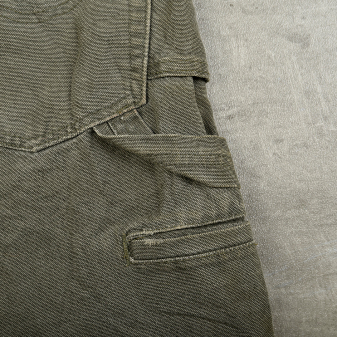 VINTAGE CARPENTER PANTS GREEN -  36X34