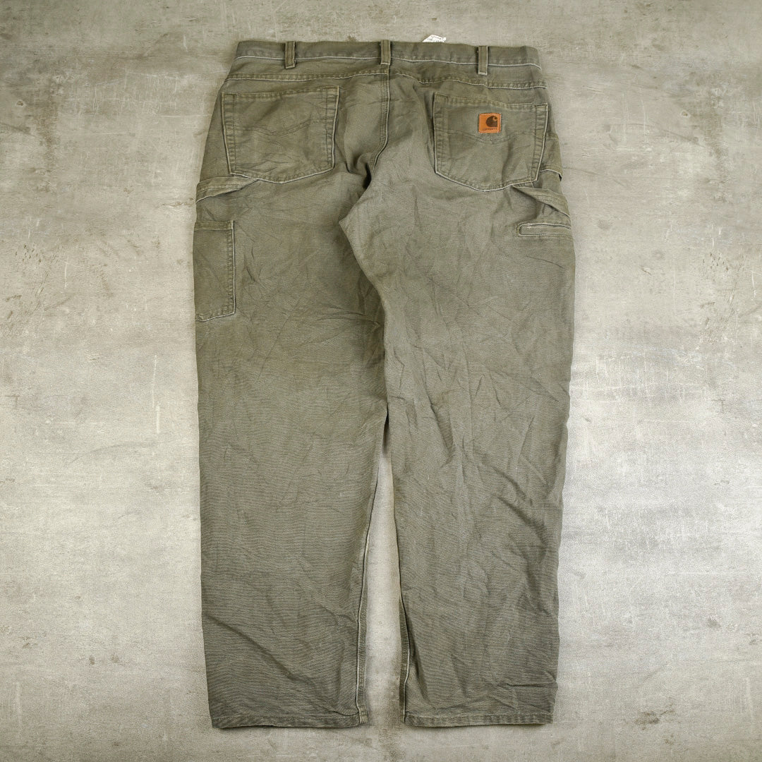 VINTAGE CARPENTER PANTS GREEN -  36X34