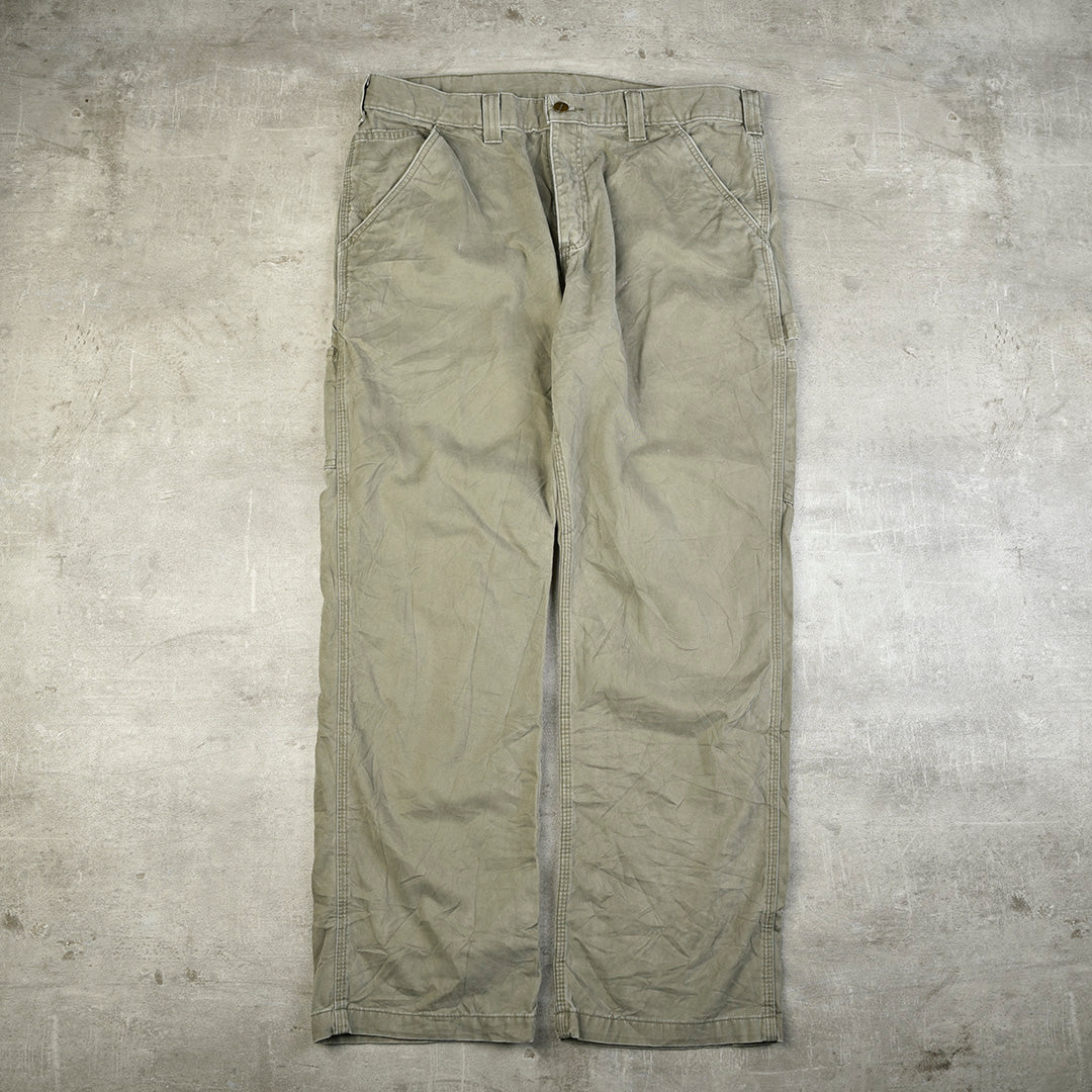 VINTAGE CARPENTER PANTS GREEN - 36X30