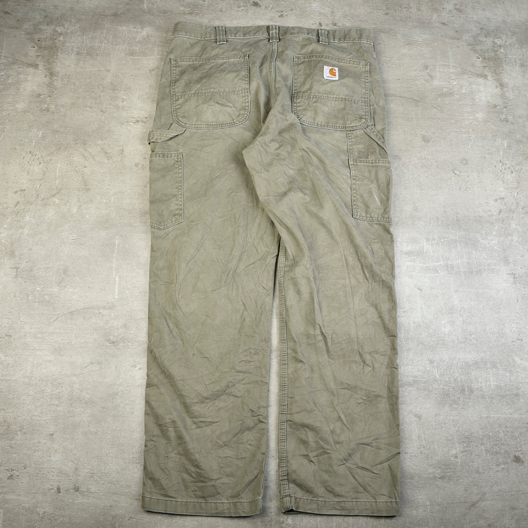 VINTAGE CARPENTER PANTS GREEN - 36X30