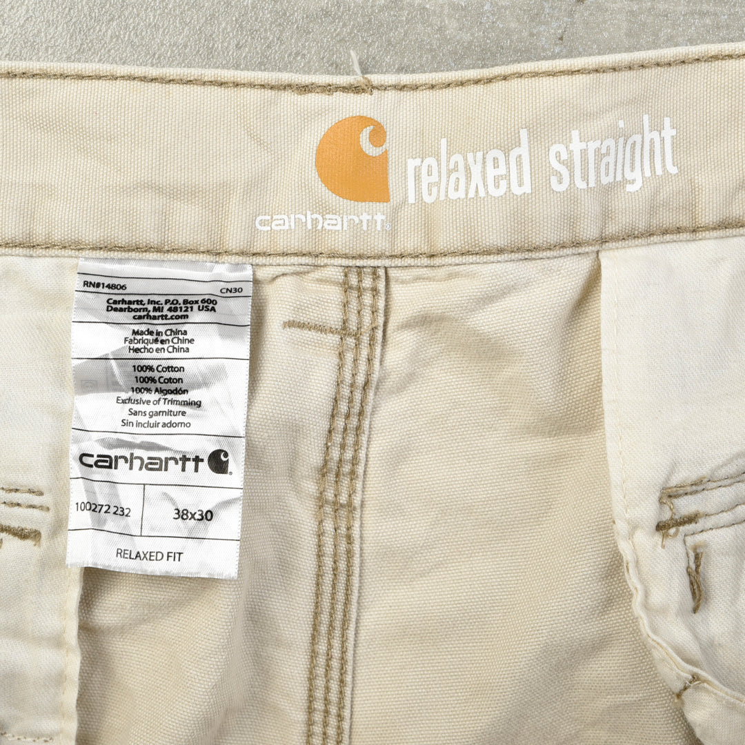 VINTAGE CARGO WORK PANTS BEIGE - 38X30