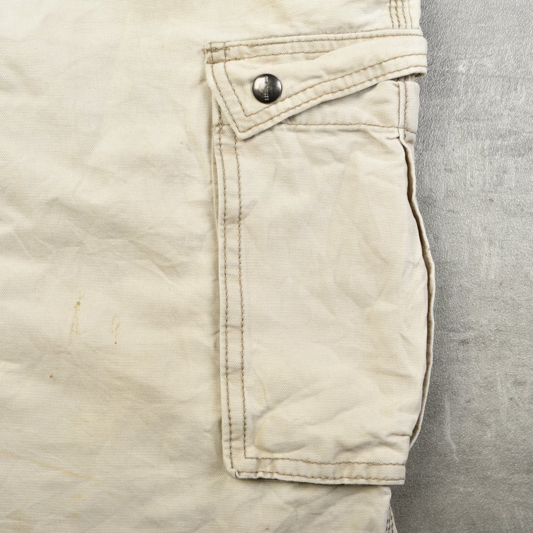 VINTAGE CARGO WORK PANTS BEIGE - 38X30