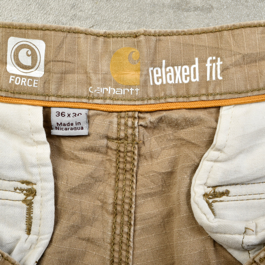 VINTAGE CARGO WORK PANTS BEIGE - 36X30