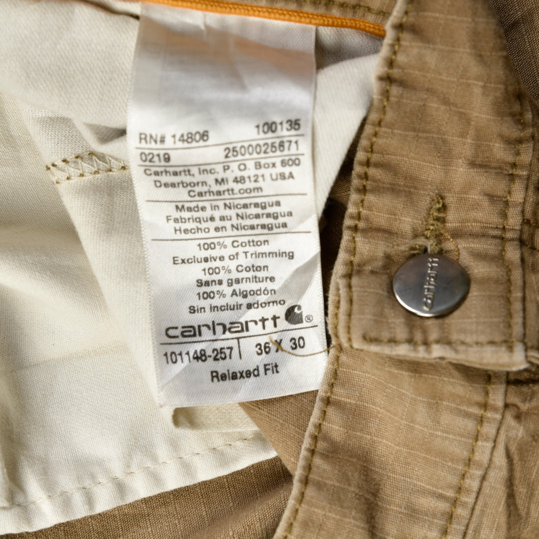 VINTAGE CARGO WORK PANTS BEIGE - 36X30