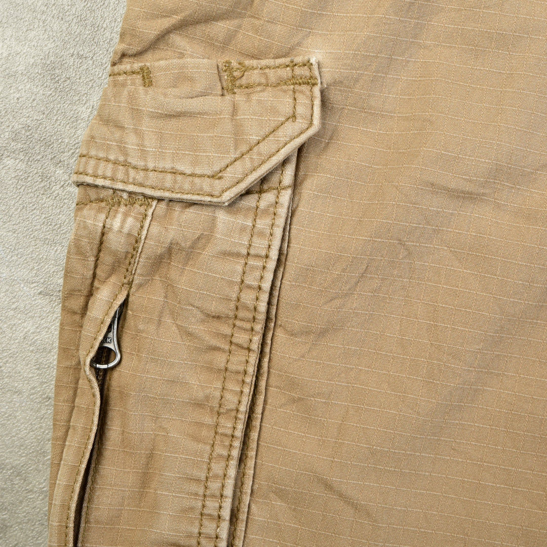 VINTAGE CARGO WORK PANTS BEIGE - 36X30