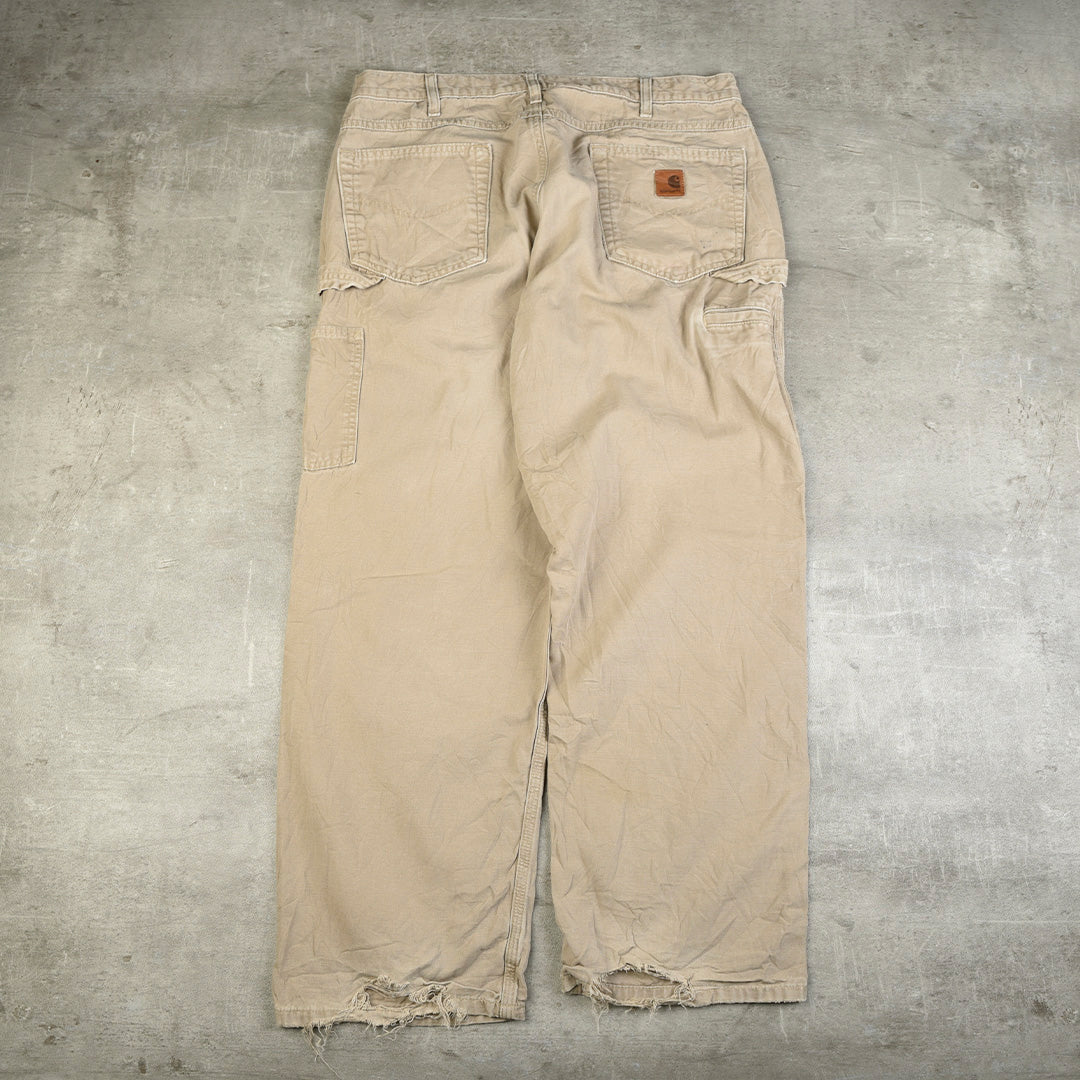 VINTAGE CARPENTER PANTS BEIGE - 36X30