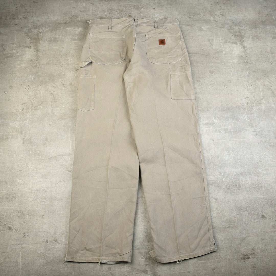 VINTAGE CARPENTER PANTS BEIGE - 35X32