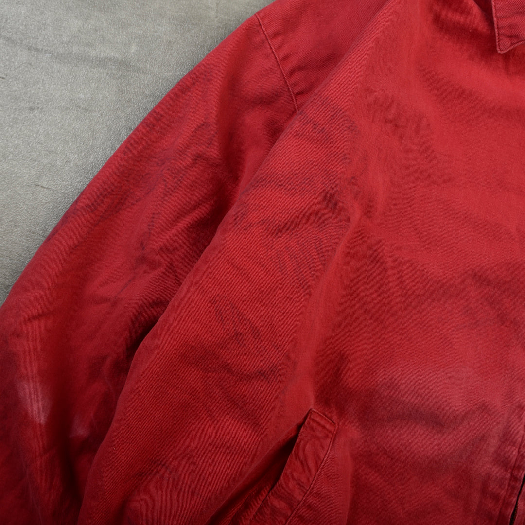 VINTAGE HARRINGTON JACKET RED - LARGE