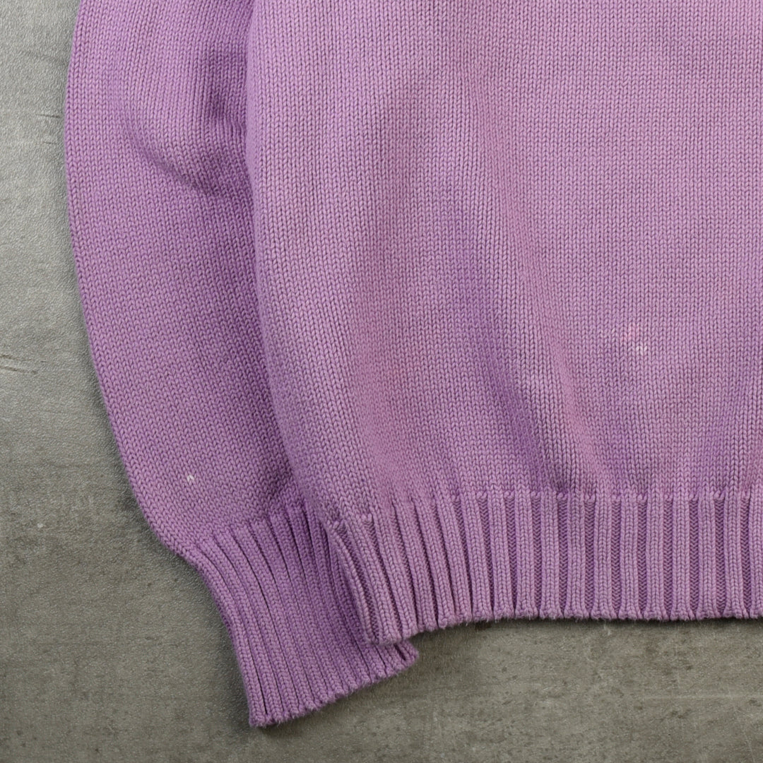 VINTAGE ROUND NECK KNIT PINK - LARGE