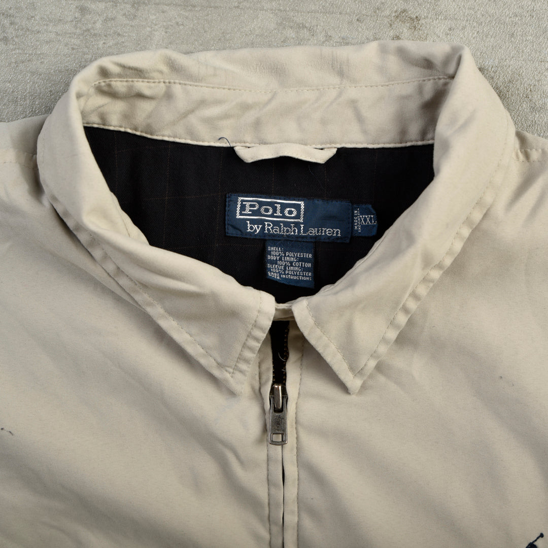 VINTAGE HARRINGTON JACKET BEIGE - XXL