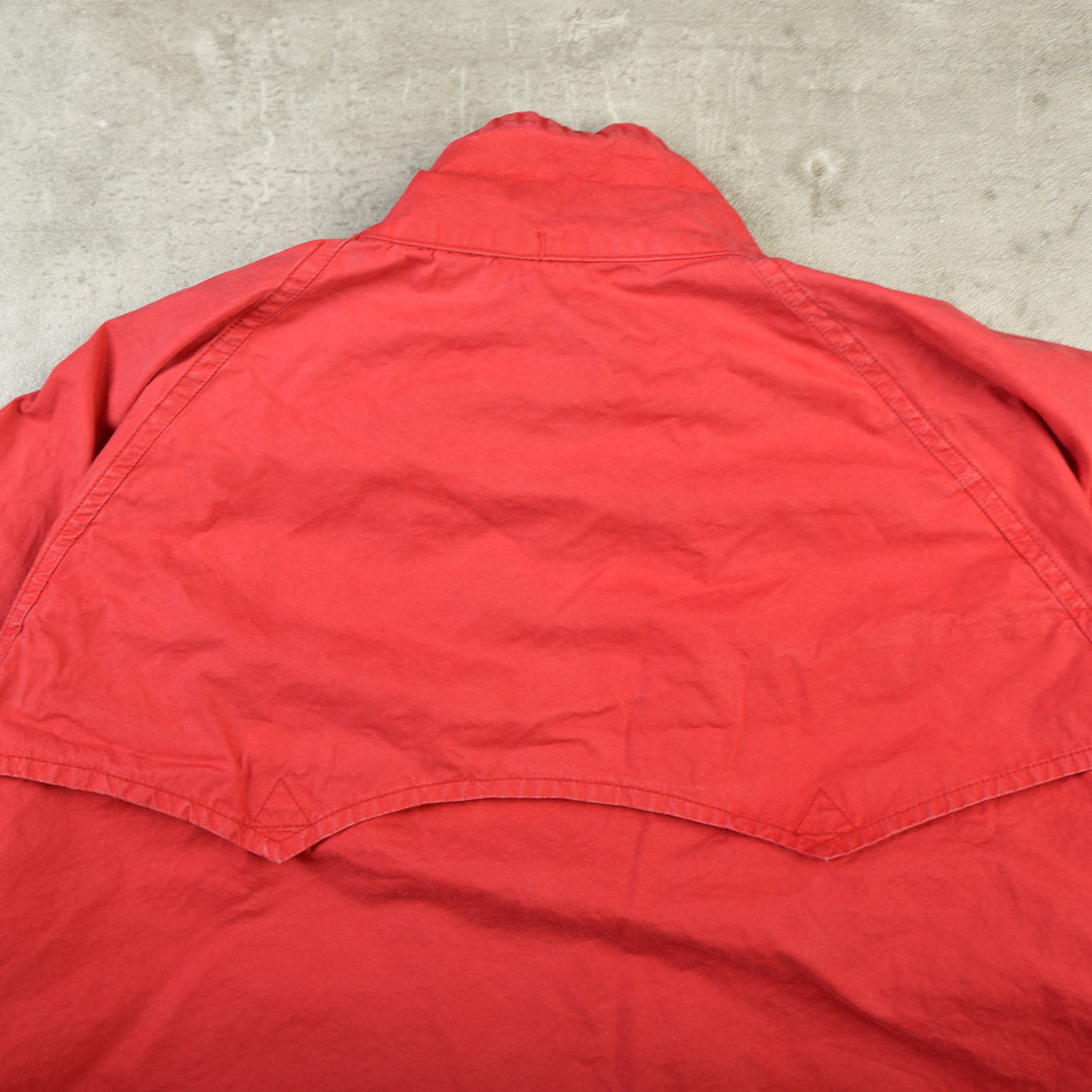 VINTAGE HARRINGTON JACKET RED - MEDIUM