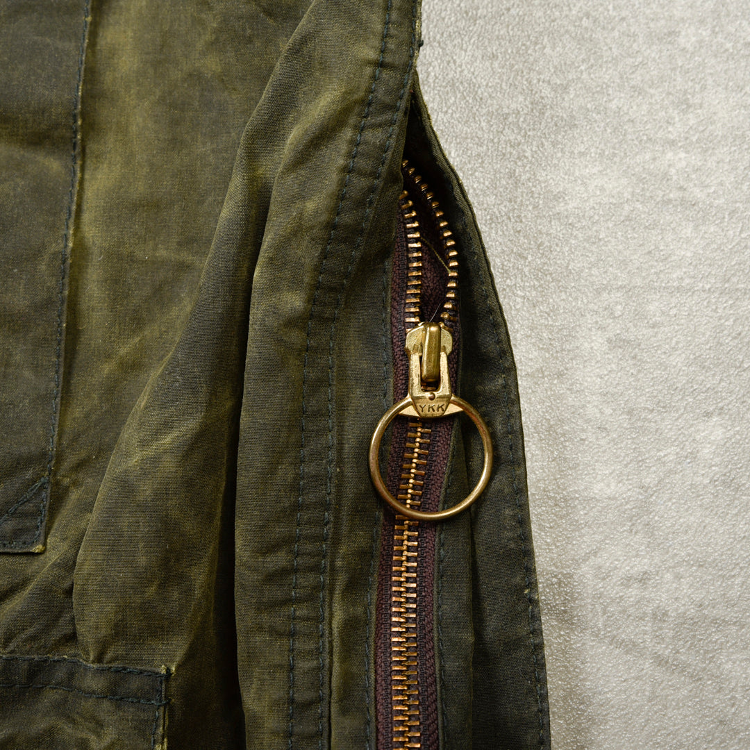 BEAUFORT WAXED JACKET GREEN - L/XL