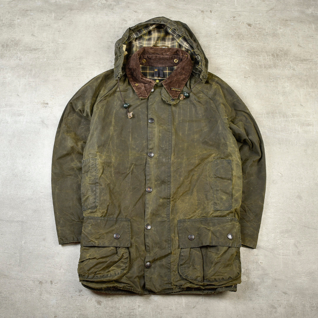 BEAUFORT WAXED JACKET GREEN - L/XL