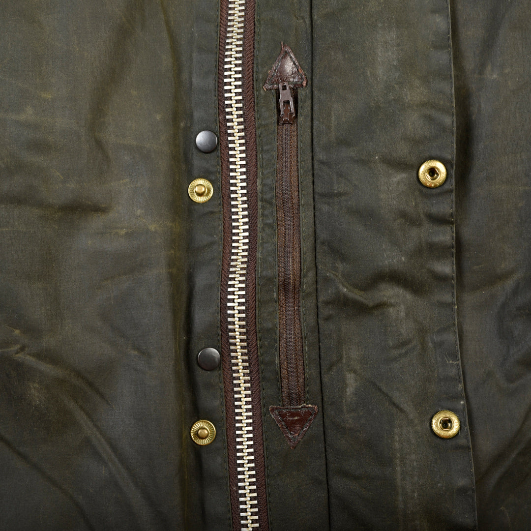 BARBOUR VINTAGE BEAUFORT WAXED JACKET GREEN -