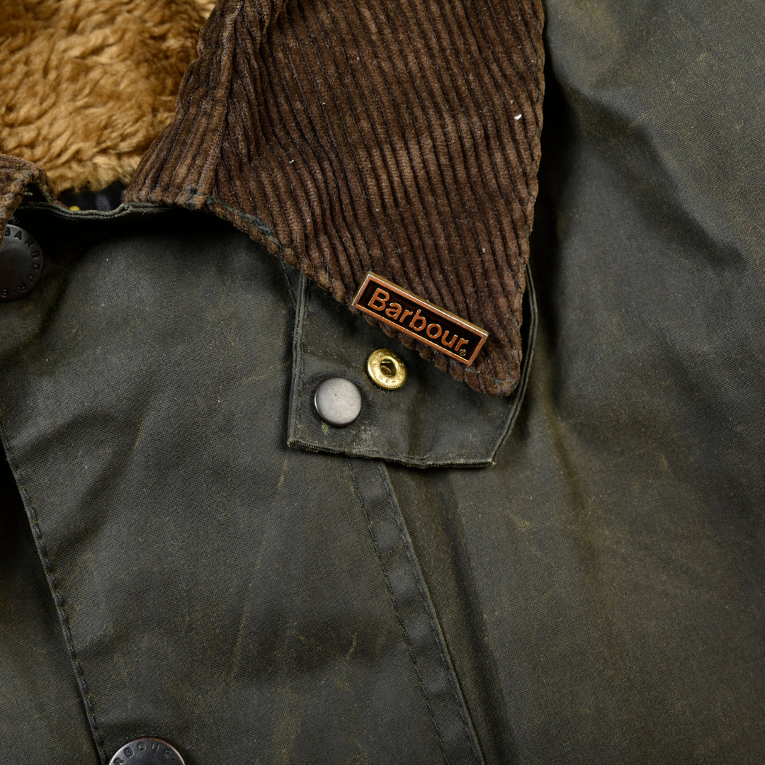 VINTAGE BEAUFORT WAXED JACKET GREEN -