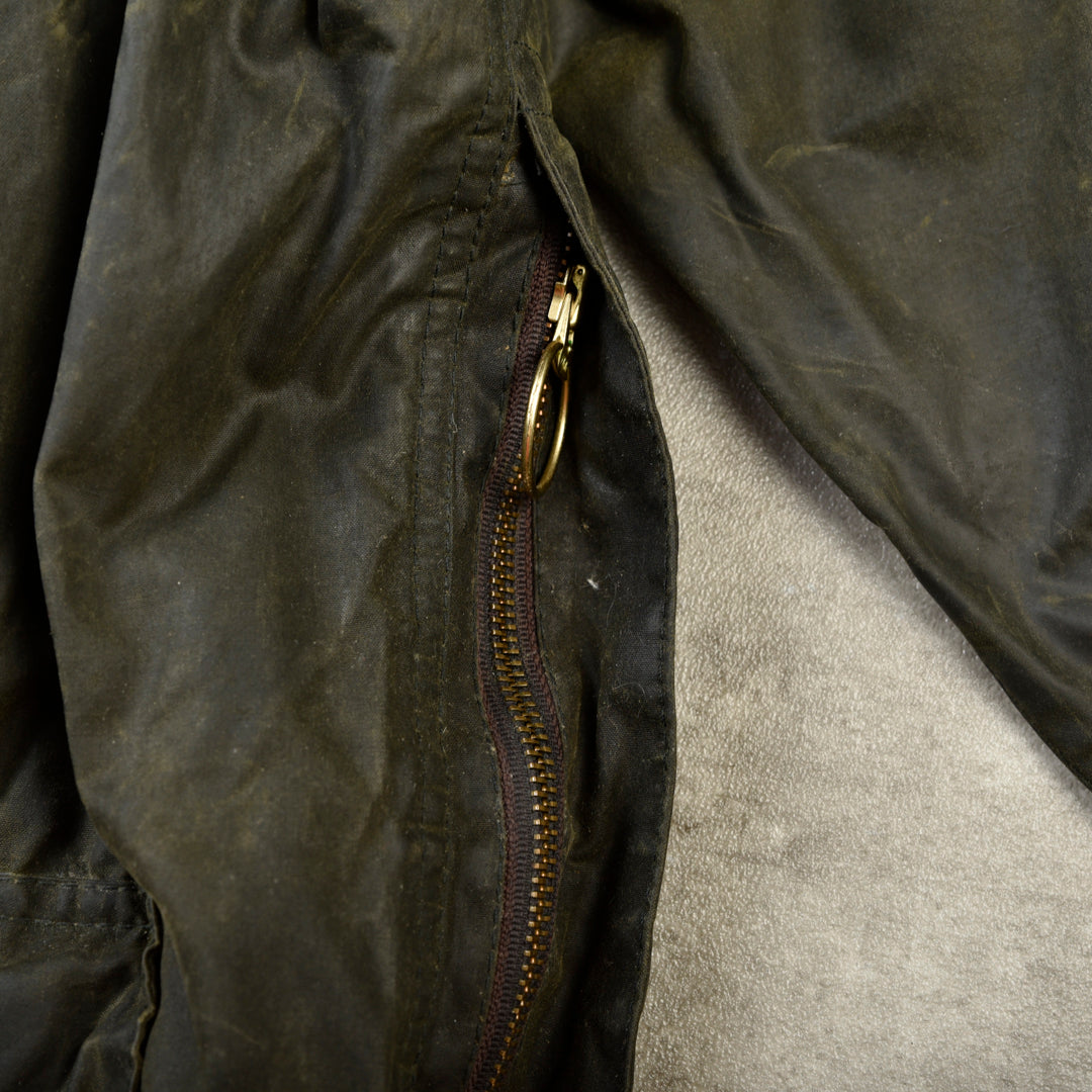 BARBOUR VINTAGE BEAUFORT WAXED JACKET GREEN -