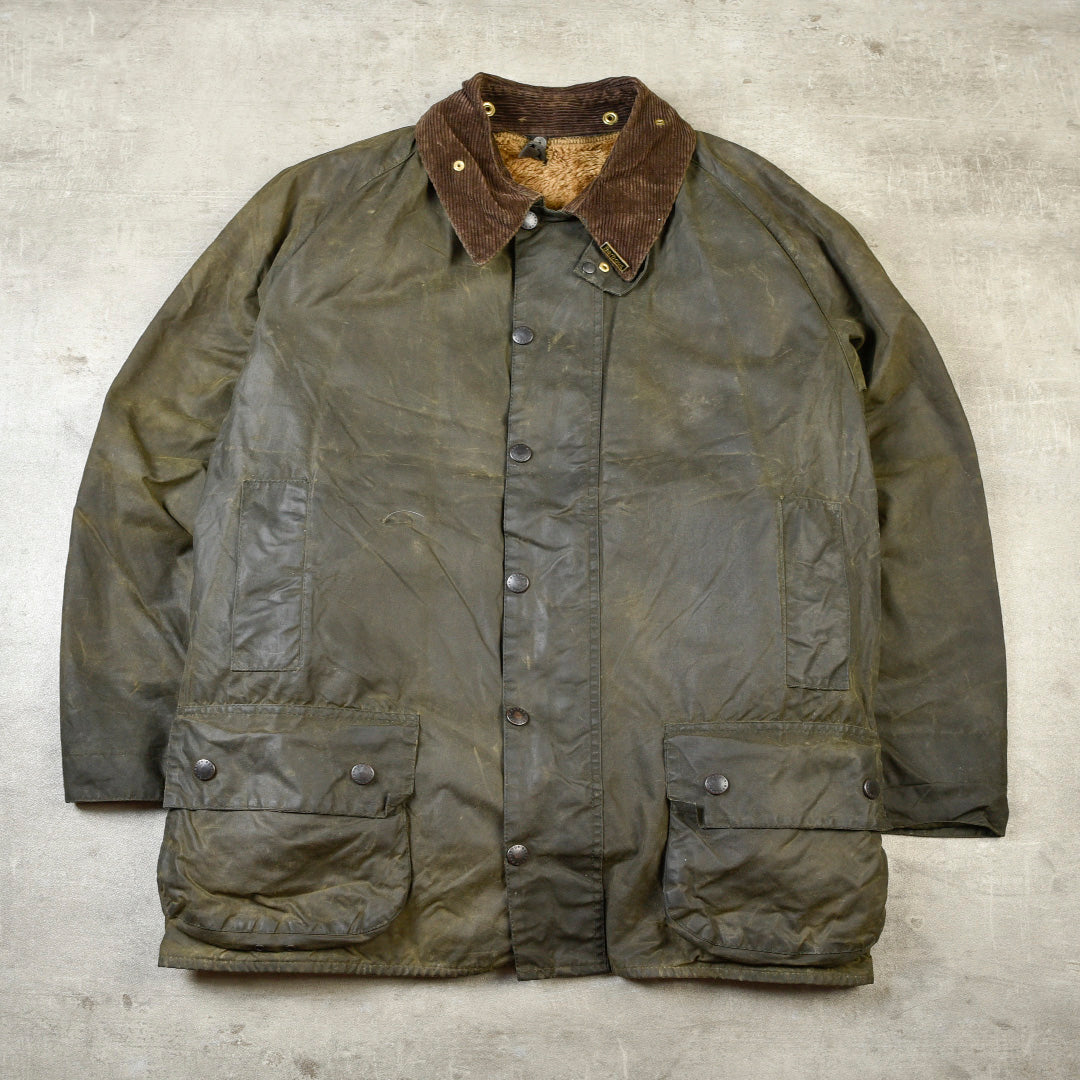 VINTAGE BEAUFORT WAXED JACKET GREEN -