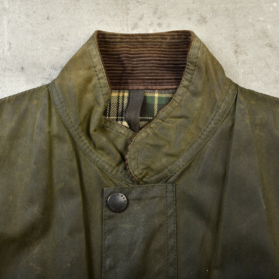 WESTMORLAND WAXED VEST GREEN - L/XL