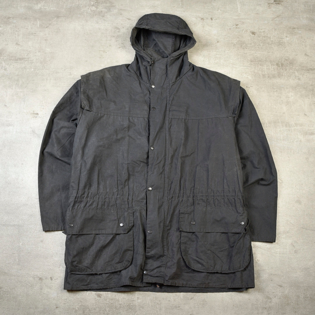 BARBOUR DURHAM PARKA JACKET BLUE - M/L