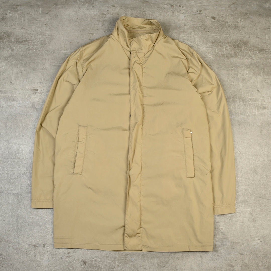 BURBERRY NYLON TRENCH COAT BEIGE - L/XL