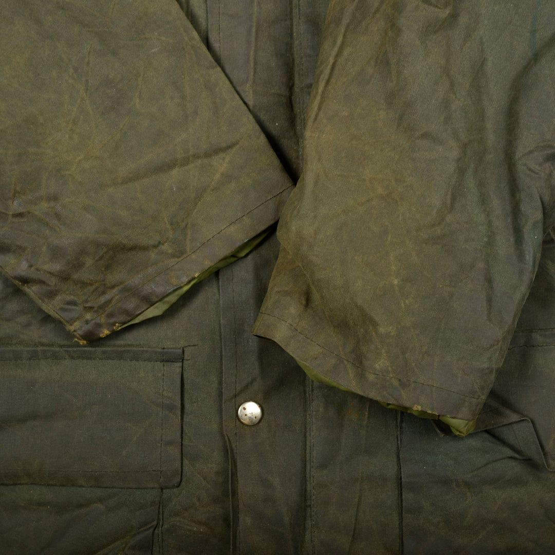 VINTAGE WAXED JACKET GREEN - XS