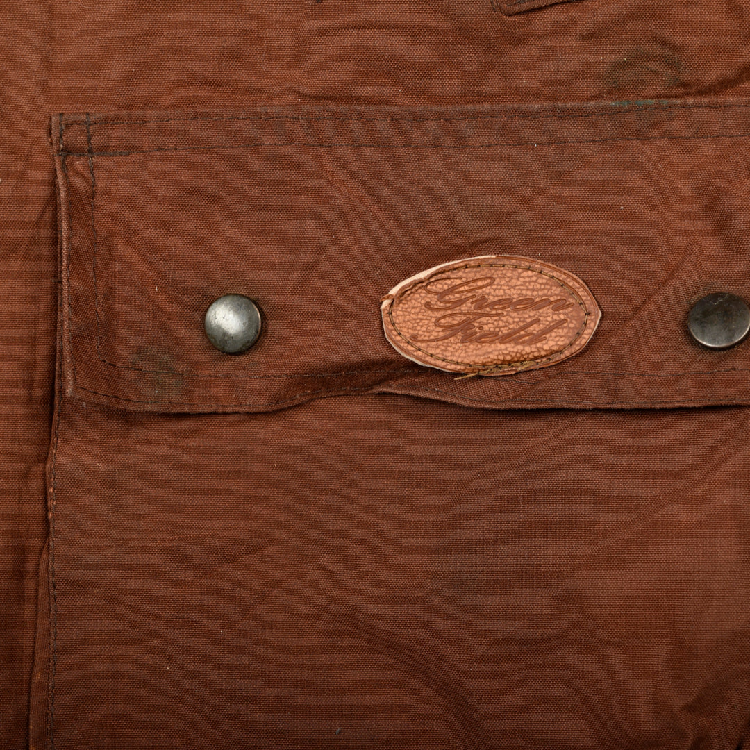 VINTAGE WAXED JACKET BROWN -S