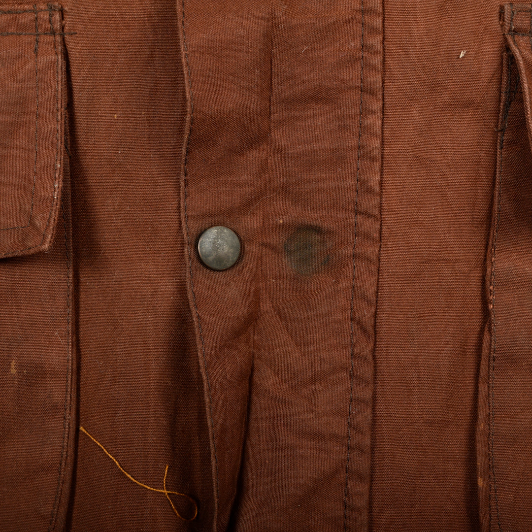 VINTAGE WAXED JACKET BROWN -S