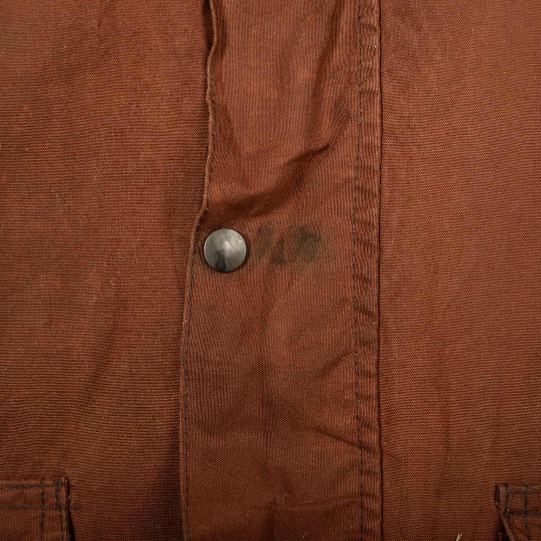 VINTAGE WAXED JACKET BROWN -S