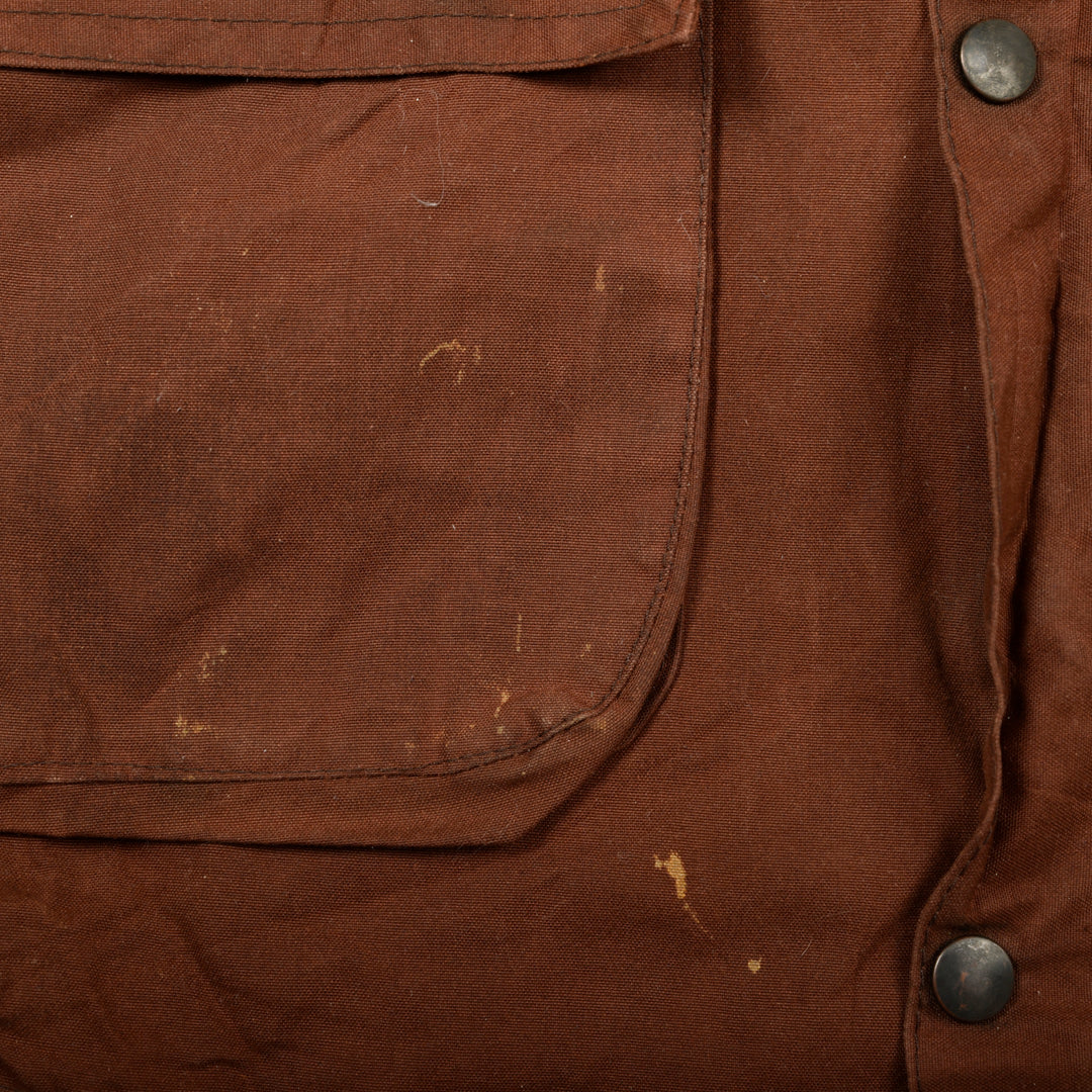 VINTAGE WAXED JACKET BROWN -S