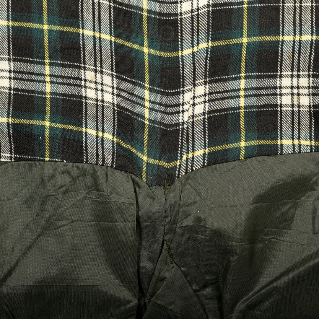 VINTAGE WAXED PARKA JACKET GREEN - S