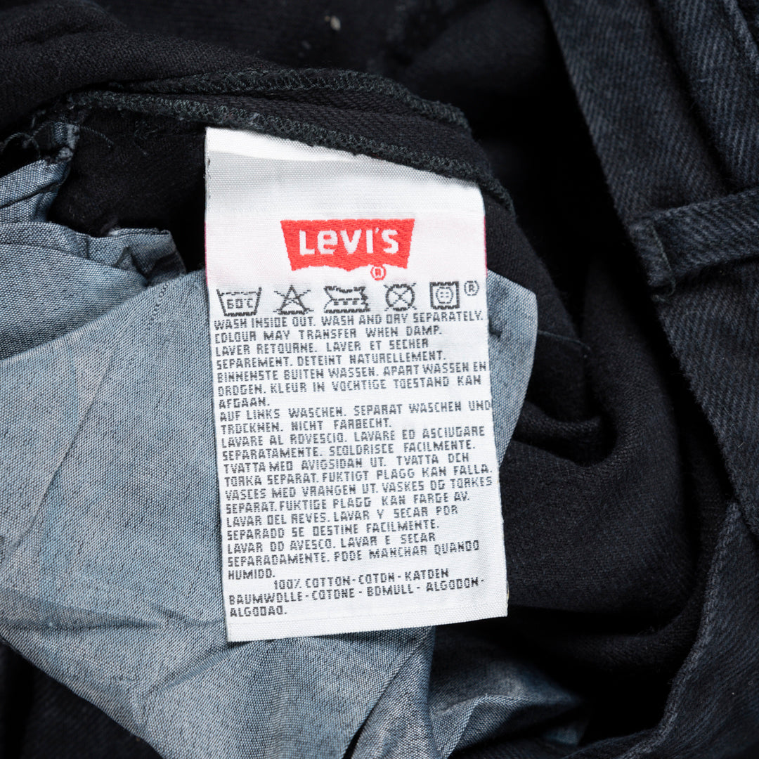 501 Vintage Denim Jeans Black 38x36