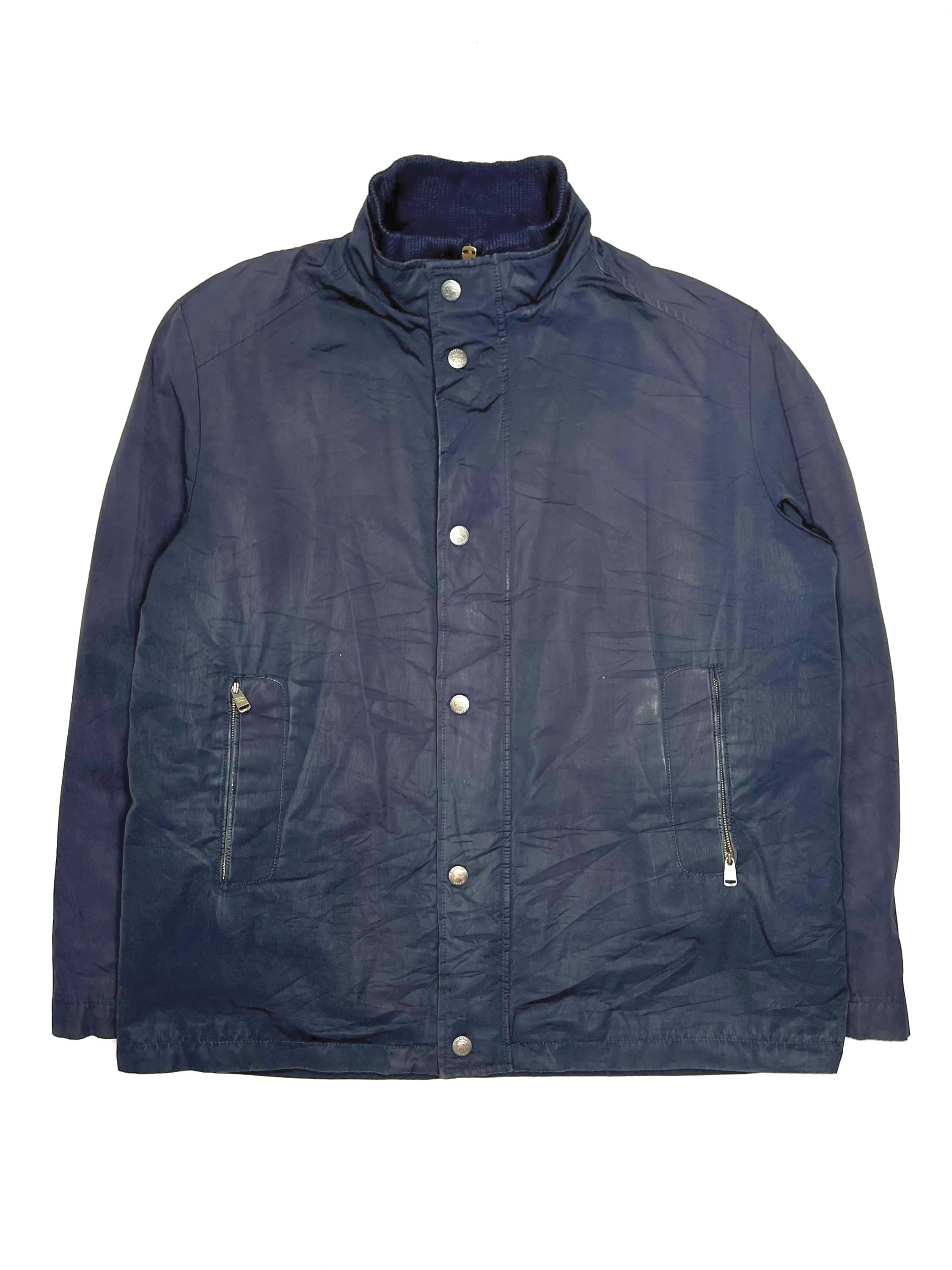 BURBERRY VINTAGE HEAVY NYLON JACKET BLUE - XL/XXL