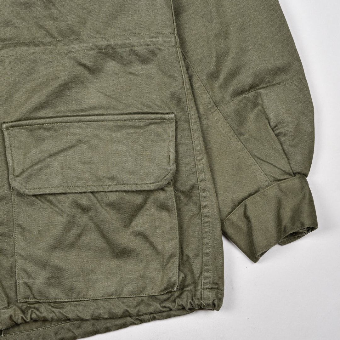 1965 French Army Vintage Military Jacket Green
