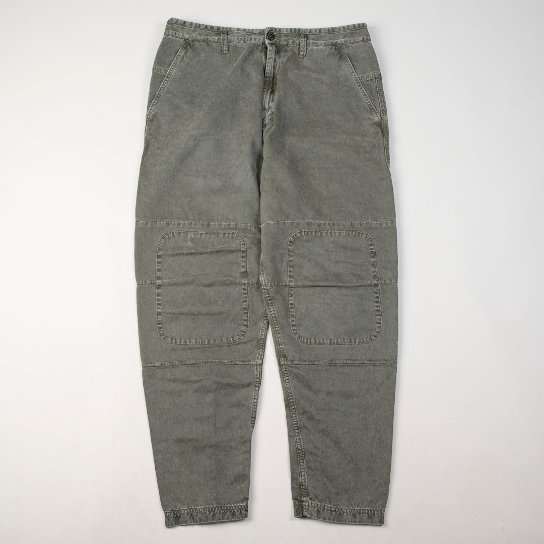 Garment Dyed Cotton Trousers grey