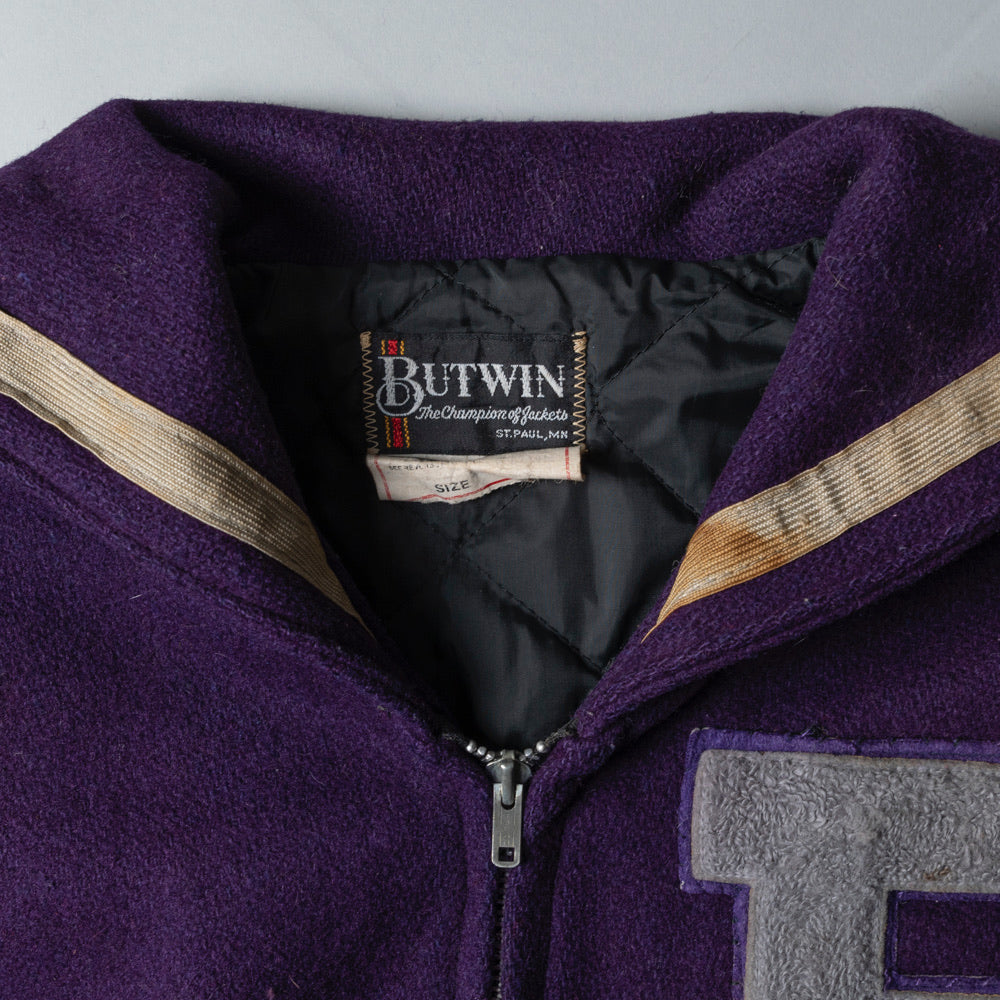 BUTWIN VINTAGE VARSITY JACKET 1985 -  XS/S